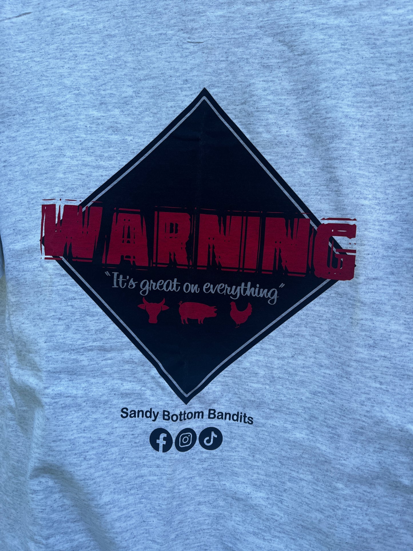 Warning shirt medium